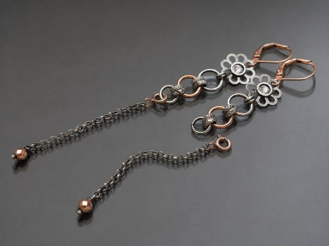 Chain /flower/ vol.8 - kolczyki