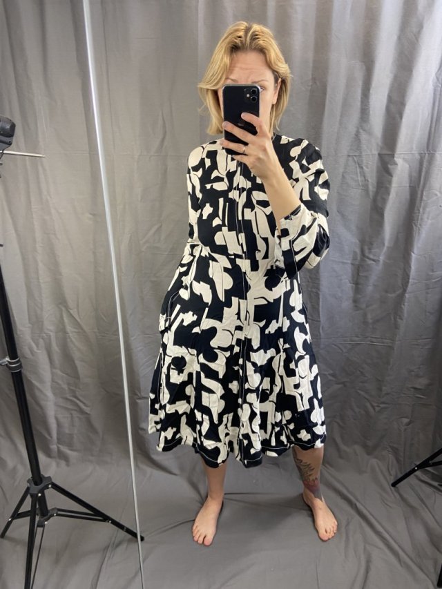 black&white dress