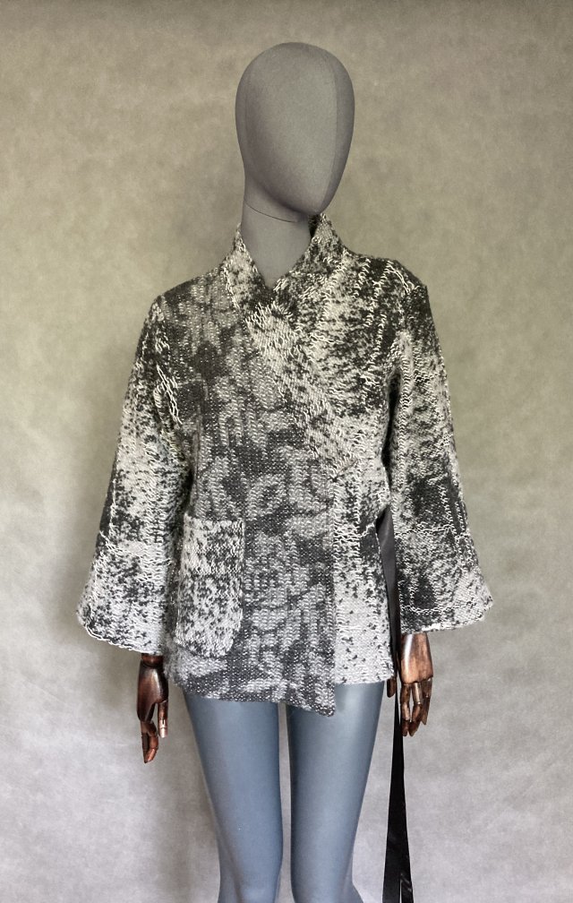 Kimono 80% wełny sweter żakiet.