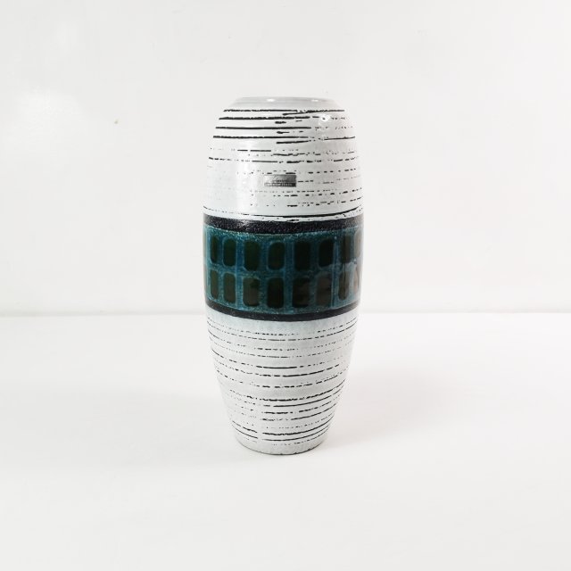 Modernistyczny, duży wazon ceramiczny Scheurich, Niemcy, lata 70.