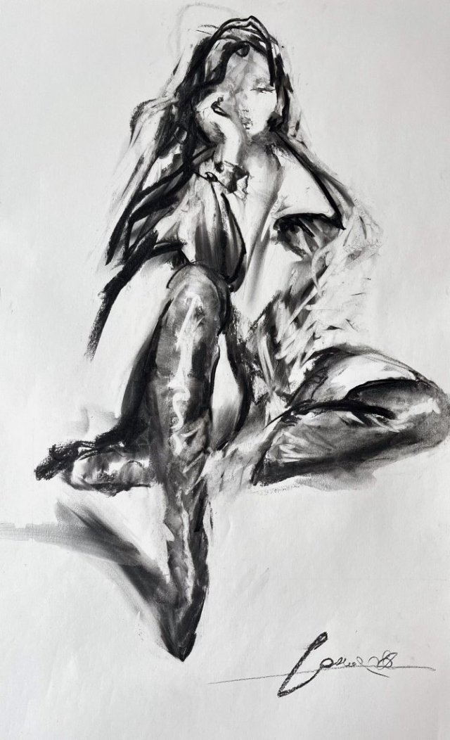 Szkic Kobiety 60x90cm