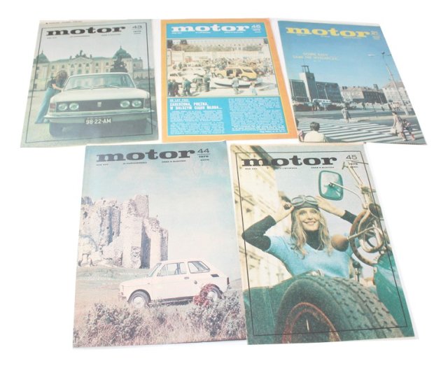 MOTOR 1976 gazety PRL 5szt
