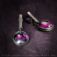 Sen Kolorowy - kolczyki silver
