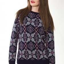 Navy snowflakes
