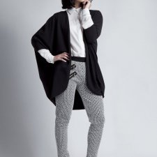 Oversizeowy sweter SWE 107,czarny