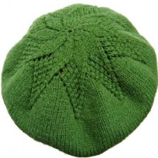 Beret RETRO VINTAGE Z WŁÓCZKI