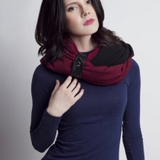 Efektowny komin SZ 002 bordo