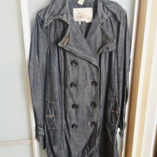 Płaszcz GAP ciemny jeans, wiosenny, oryginalny!
