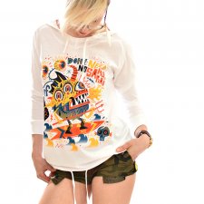 Gone Surfing Hoodie White