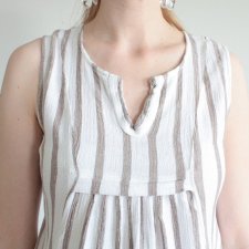LEN BAWEŁNA sukienka MASAI NA LATO