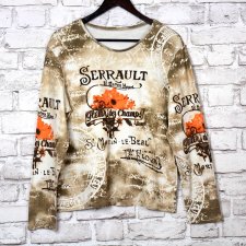 NOWA BLUZA RUSTYKALNE WZORY L