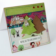 Hu hu, ale ten czas szybko leci - jesienna kartka urodzinowa