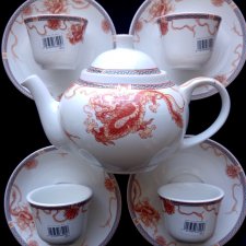 ❤ Imperial Red Dragon Tea Set - Zestaw do herbaty NOWY!