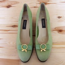 Bally w kolorze limonki 38,5