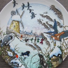 WEDGWOOD 1989 BY COLLIN NEWMAN  edycja limitowana 1987  bradex kolekcjonerski talerz porcelanowy