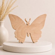 Drewniany MOTYLEK, dekoracje motyl z litego drewna, do pokoju dziecka, przedszkolaka, boho rustykalne dodatki dekoracje