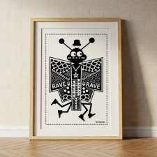 Plakat " Motyl / Rave" 50x70 cm