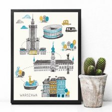 Plakat Trasa Spacerowa Warszawa