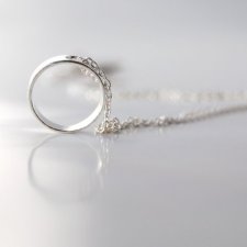 RING 3D- naszyjnik srebro 925