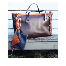 TORBA  SKÓRZANA PODRÓŻNA VINTAGE