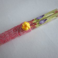 Sushi dla Singla bambusowe zdobione pałeczki  - nowe w oryginalnym opakowaniu