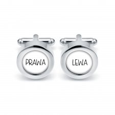 Eleganckie spinki do mankietów PRAWA LEWA