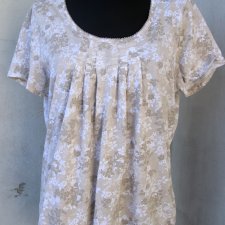 Tunika w beżach Cotton Marszczenia   roz 38/40