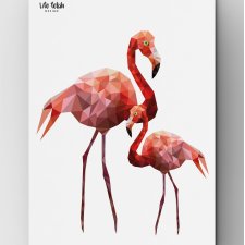 Flamingi Outline A4