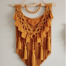 Makrama PAWIE PIÓRO MIDI - w stylu boho