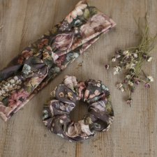 Zestaw opaska+ gumka scrunchies