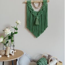 Makrama MINI WRONKA (kolor szałwiowy) - w stylu klasycznym