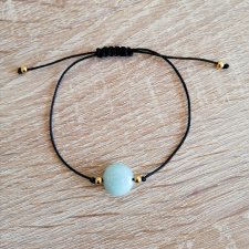 Minimalistyczna bransoletka z amazonitem