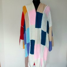 PATCHWORKOWY SWETER