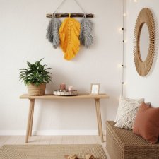 Makrama liście dekoracja boho MS0128