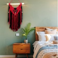 Makrama dekoracja ścienna w stylu boho