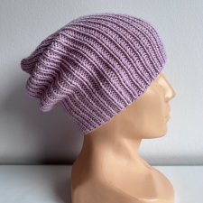 Czapka wełniana NANA 100% Baby Merino 26 Jasny Stary Róż