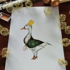 Ilustracja, Plakat, Akwarela, Ręcznie malowane, Dla dzieci, Dla domu, Druk, Pokój dziecięcy, W królestwie, Plakaty dla dzieci