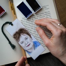 Personalizowany prezent dla mamy - zakładka z portretem na zamówienie