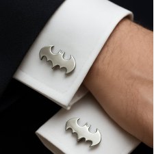 Srebrne 925 spinki do mankietów BATMAN dla niego na prezent . Dla męża . Dla kochanka . Spinki na ślub . Spinki ślubne meskie . Spinki ze srebra.