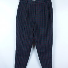 C&A Yessica spodnie krata vintage wysoki stan / 40