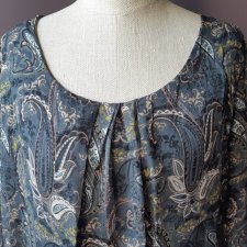 PAISLEY * PLIS SIZE TUNIKA SUKIENKA XXL z podszewką