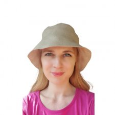 kapelusz kubełkowy czapka rybacka kapelusik beżowy bucket hat