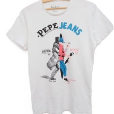 Niebanalny T-shirt vintage Pepe Jeans
