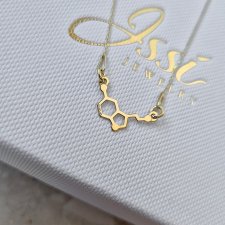 SEROTONINA- naszyjnik złoto 585