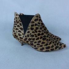 Topshop botki real leather z włosiem  kaczuszka / 39