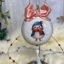 Bombka, bombki choinkowe, ręcznie robione decoupage