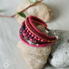 Bransoletka boho róże