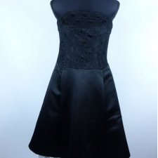 Dunnes Stores satynowa sukienka midi z koronką 12 / 40