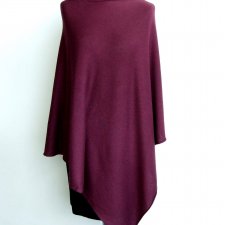 burgundowe ponczo one size Cubus jak nowe