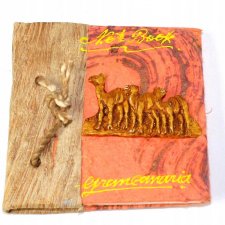 Notesik z czerpanego papieru hand made